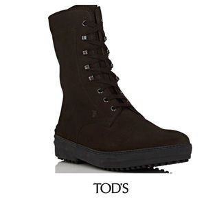 TOD’S Black Suede GOMMINO BOOTS